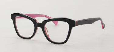Women Access Eyeglasses: London Black & Purple - SpecSMART Eye Clinic (Diagonal View)